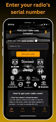 Скриншот 1 — Radio Code Unlock Instantly