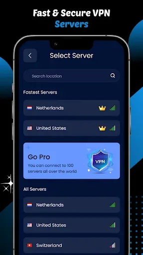 Скриншот 3 — Blue VPN - VPN Proxy Master
