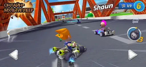 Скриншот 1 — Boom Karts Multiplayer Racing
