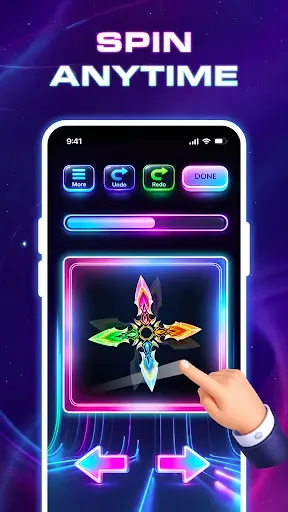 Скриншот 1 — Finger Spinner Glow Art 3D