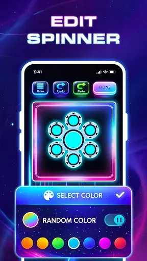 Скриншот 3 — Finger Spinner Glow Art 3D