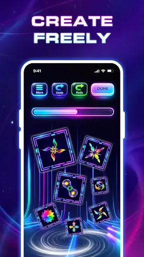 Скриншот 4 — Finger Spinner Glow Art 3D