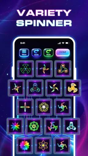 Скриншот 5 — Finger Spinner Glow Art 3D