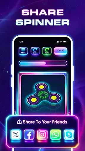 Скриншот 6 — Finger Spinner Glow Art 3D