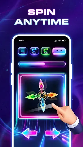 Скриншот 7 — Finger Spinner Glow Art 3D