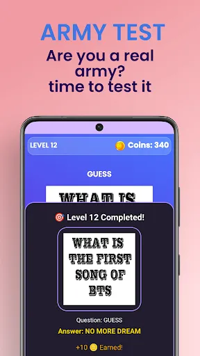 Скриншот 3 — BTS Quiz for ARMY 2025