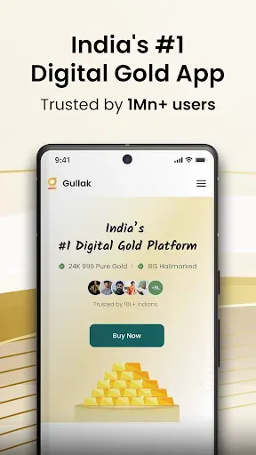 Скриншот 1 — Gullak: Save in Digital Gold