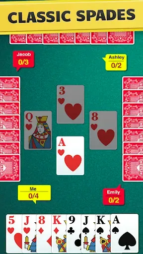 Скриншот 1 — Spades - Classic Card Game