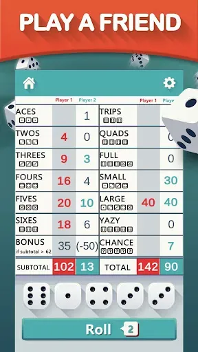 Скриншот 4 — Yazy the yatzy dice game