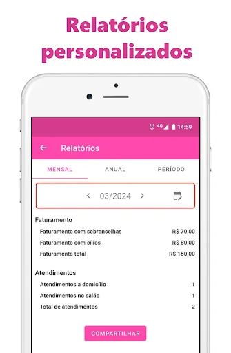 Скриншот 3 — Agenda Designer de Sobrancelha