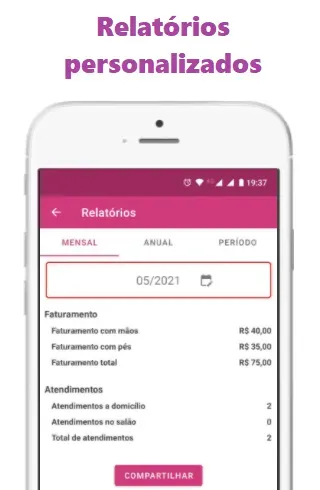 Скриншот 3 — Agenda para Manicure App