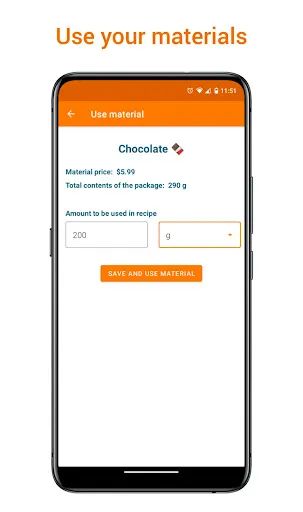 Скриншот 4 — Recipe Cost Calculator
