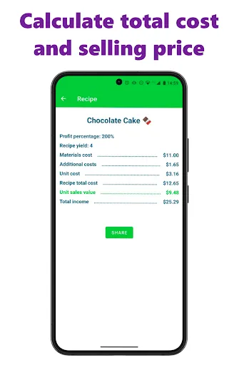 Скриншот 5 — Selling Price Calculator – Mix