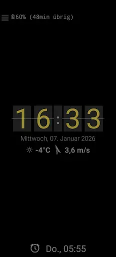 Скриншот 1 — Night Clock & Digital Clock