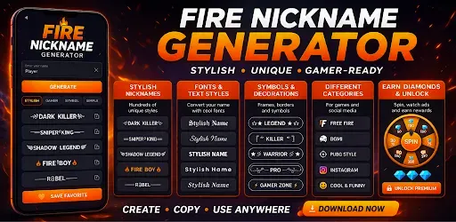 Скриншот 1 — Fire Nickname Generator
