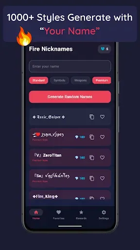 Скриншот 3 — Fire Nickname Generator