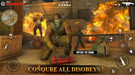 Скриншот 2 — стрелялки война: игры военной