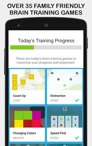 Скриншот 1 — Brainia : Brain Training Games
