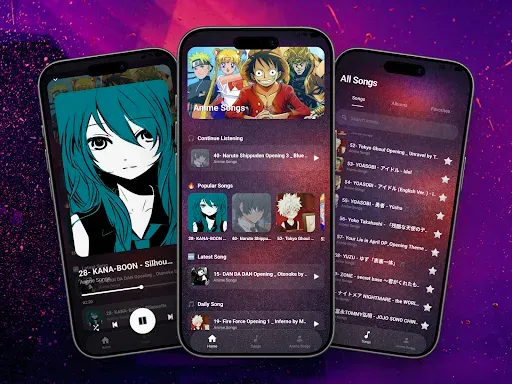 Скриншот 1 — Anime Songs Offline 2026