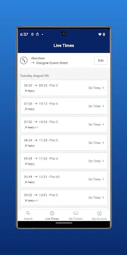 Скриншот 4 — ScotRail Train Times & Tickets