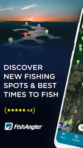 Скриншот 1 — FishAngler: Fishing Guide App