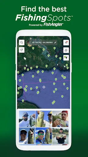 Скриншот 1 — Fishing Spots: Fish Maps