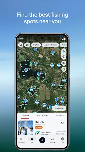Скриншот 2 — Fishbrain - Fishing App