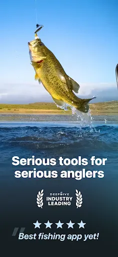 Скриншот 1 — Deep Dive - Bass Fishing App