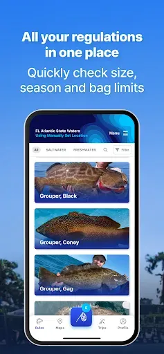 Скриншот 8 — Fish Rules: Regulations & Maps