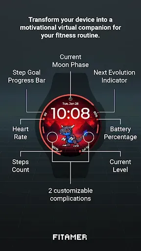 Скриншот 2 — Virtual Pet Watch Face Fitamer