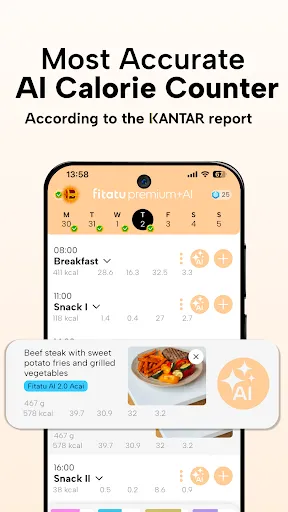 Скриншот 1 — Fitatu AI Calorie Counter