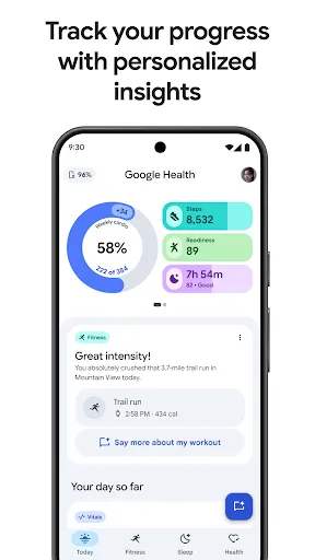 Скриншот 1 — Google Health (Fitbit)