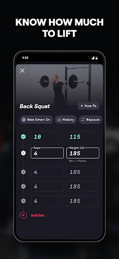 Скриншот 4 — Fitbod: Workout & Gym Planner