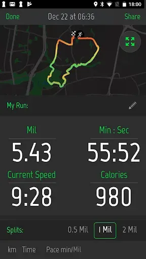 Скриншот 3 — Running Distance Tracker +