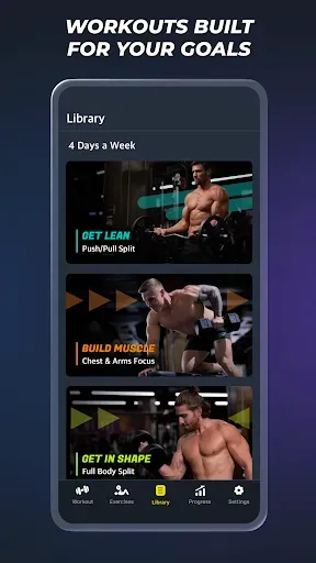 Скриншот 4 — Gymverse: Gym Workout Planner