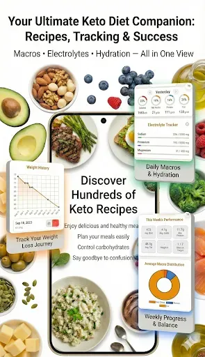 Скриншот 1 — Keto Diet: Tracker & Recipes