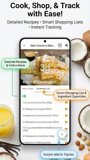 Скриншот 3 — Keto Diet: Tracker & Recipes