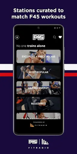 Скриншот 1 — F45 x Fit Radio
