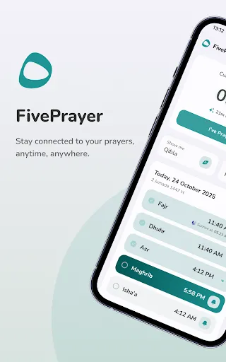 Скриншот 1 — FivePrayer - Pray on Time