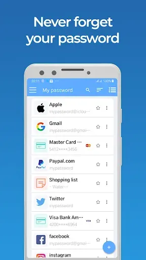 Скриншот 1 — My Password Manager