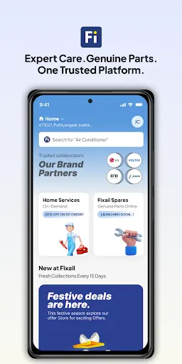 Скриншот 1 — Fixail –Home Services & Spares