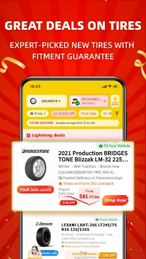 Скриншот 2 — FixGo:Buy Tires As Billionaire