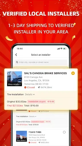 Скриншот 3 — FixGo:Buy Tires As Billionaire
