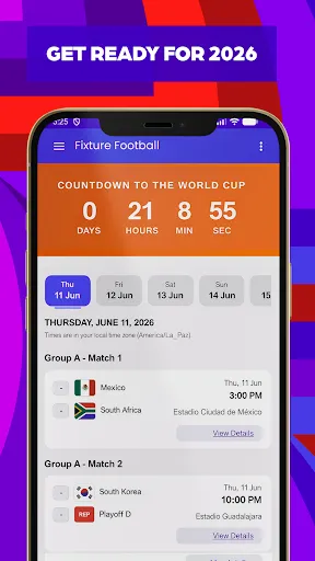 Скриншот 3 — World Cup 2026 Fixtures App