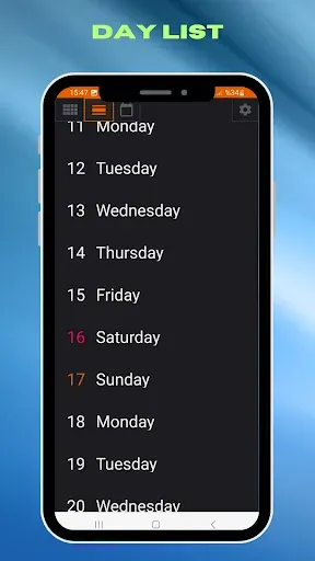 Скриншот 5 — Agenda App - Simple Calendar