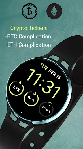 Скриншот 1 — Watch Complications - Wear Os