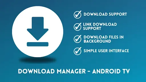 Скриншот 1 — Менеджер загрузок - Android TV