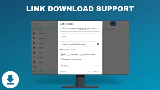 Скриншот 5 — Менеджер загрузок - Android TV