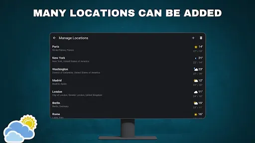 Скриншот 4 — Weather - Android TV
