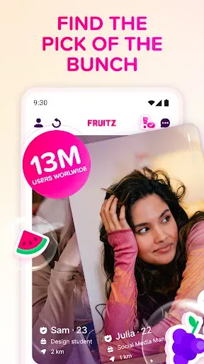 Скриншот 1 — Fruitz - Dating app
